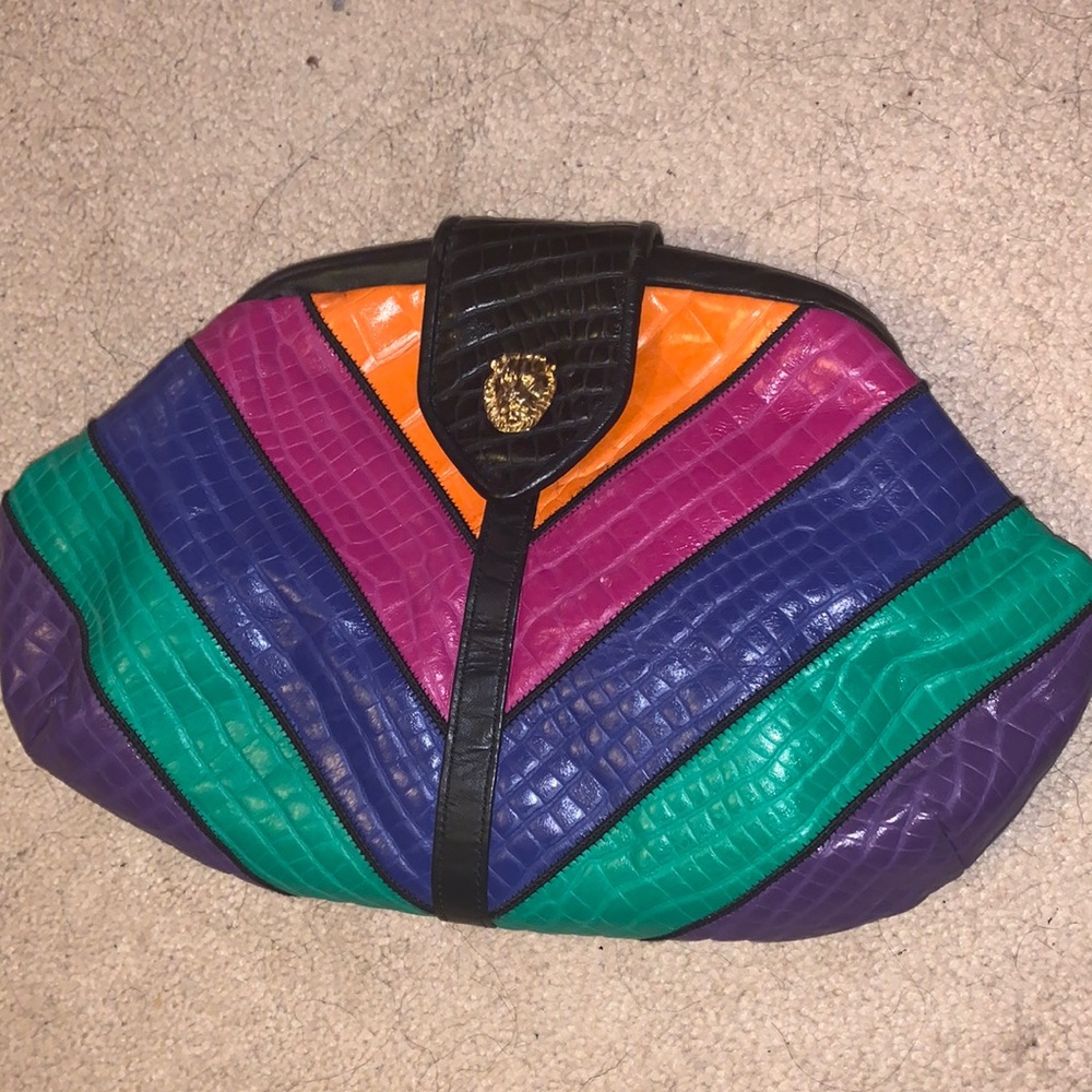 Vintage Park Avenue Colorful Lion Bag